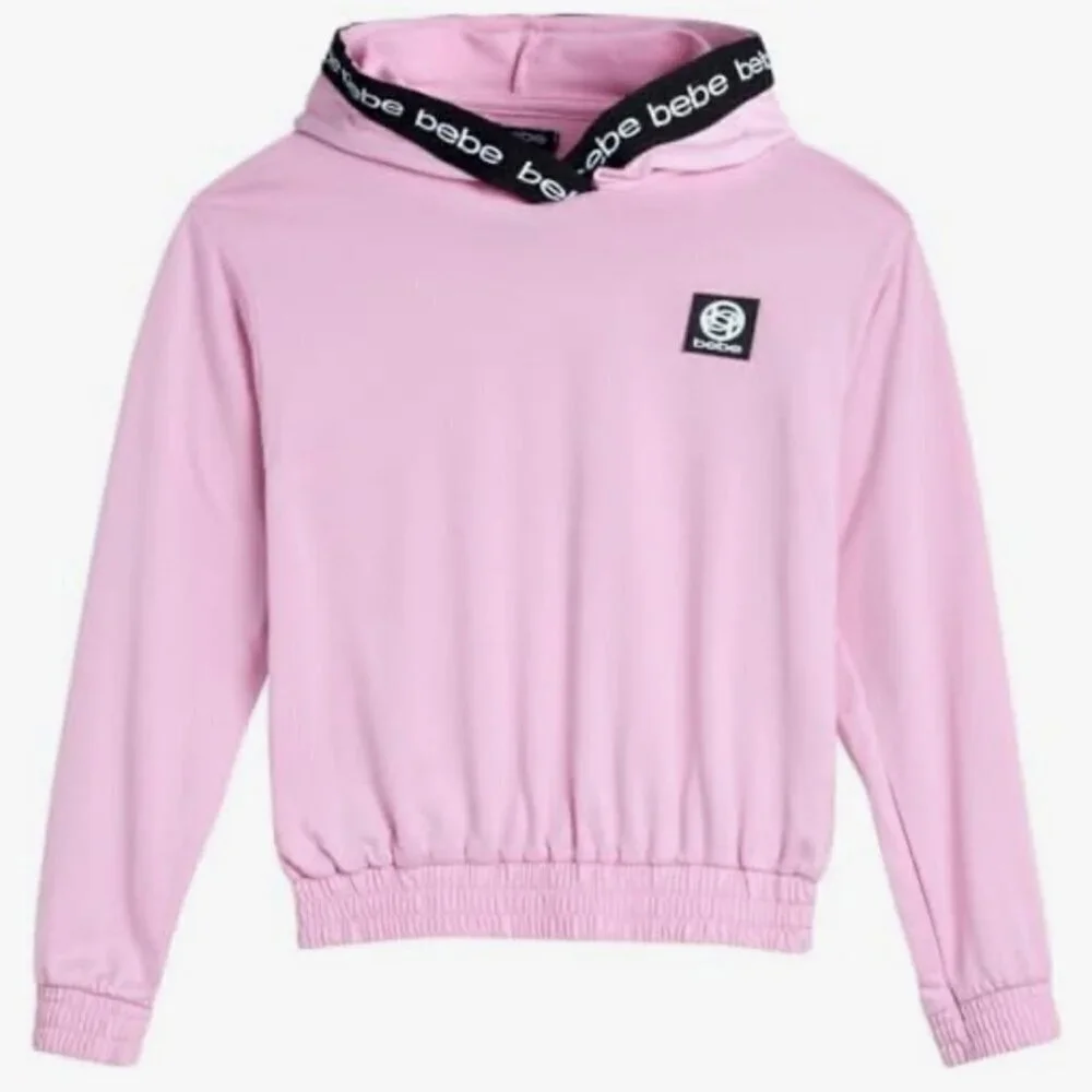 bebe Girls' Jogger Tracksuit 2pc Zip Pullover Sweatshirt Sweatpants 5/6 NWT - Picture 3 of 5